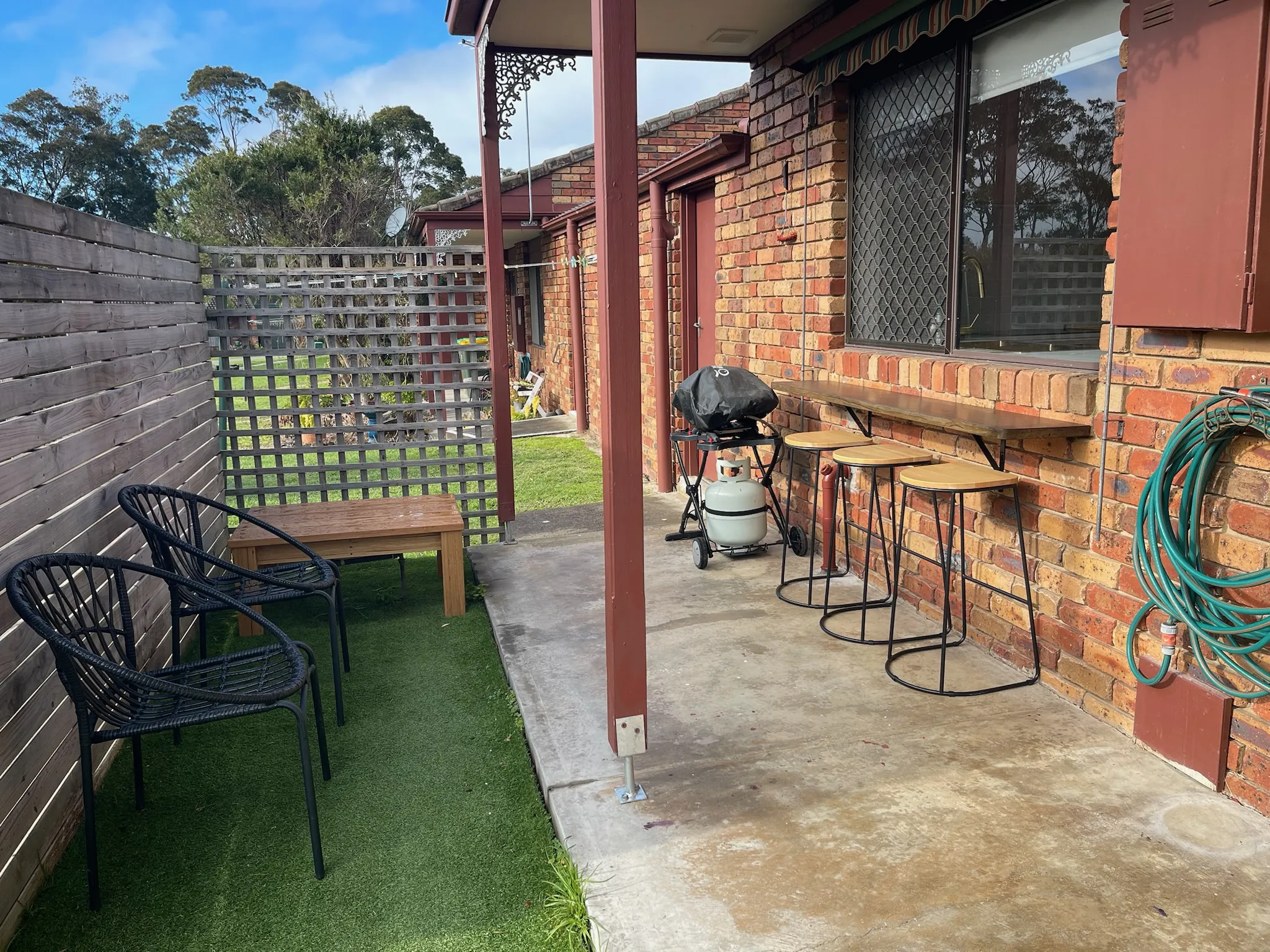 Back yard and outdoor entertaining area